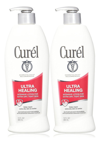 Curel Ultra Healing  Locion  13 Onzas  Paquete De 2 Unidade