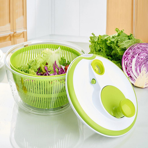 M Ensalada Deshidratador De Verduras Agitando