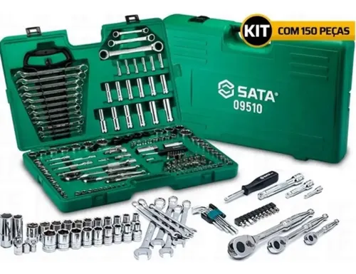 Jogo Ferramentas 150pc C/maleta Crv Sata - Sto9510l | Parcelamento
