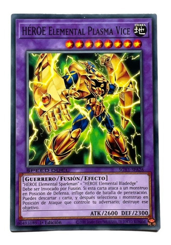 Yugioh Heroe Elemental Plasma Vice Sgx1