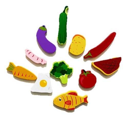 Set 3 Rompecabezas De Madera Comida Frutas Y Numeros 37 Pzs