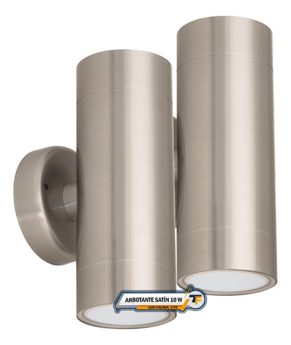 Lampara Led De Pared Exterior Arbotante Moderna 10w 2 Pz
