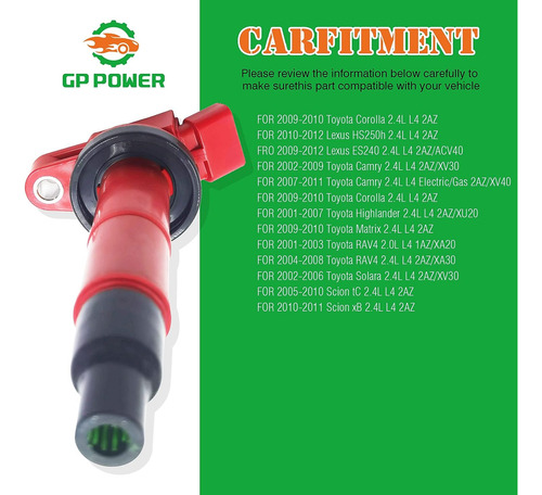 Gp Power Bobinas De Encendido 9091902244 9091902243 90919022