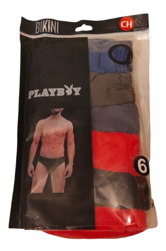 Bikini Playboy Para Caballero Paquete De 6 Piezas!!!