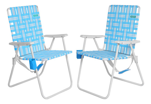 Sunnyfeel Silla De Playa Plegable De 15 Pulgadas De Alto Par