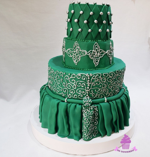 Torta 15 Años Casamiento Eventos - 4 Pisos Personalizada