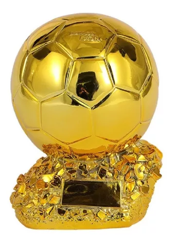 Troféu Melhor Jogador Futebol Bola De Ouro Prêmio Ballon - R$ 1.289,9