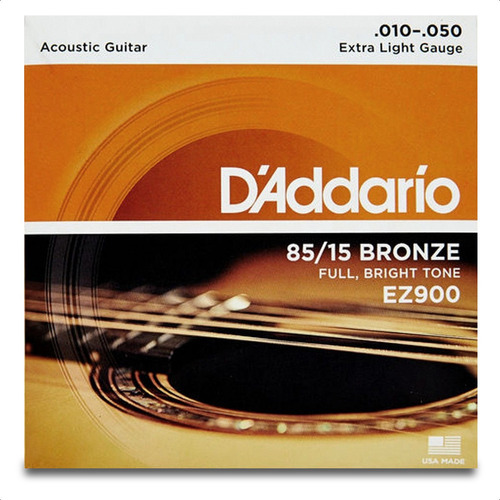 Encordado Cuerdas Guitarra Acustica Daddario Ez900 10/50 Usa