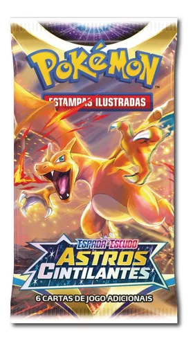 Box Cartas Pokémon EE9 Booster 36 Pacotes com 216 Cartas - Astros