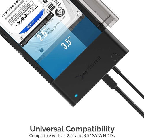 Imagen 7 de 9 de Docking Para Disco Rigido - Sabrent - 3.5 - Usb 3.0 Hdd/ssd
