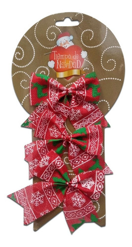 Set Moños Decorados Navideños Arbol Navidad Pettish Online  