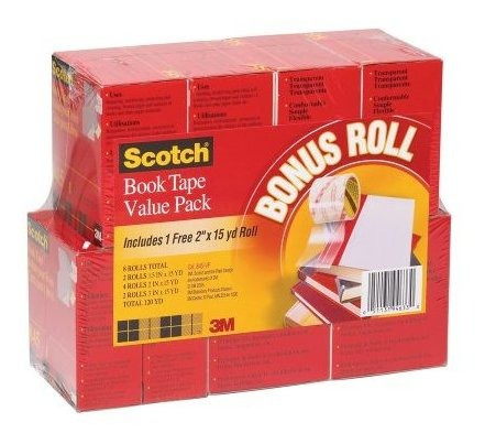 Scotch Book Tape Value Pack 845-vp