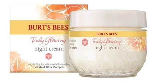 Imagen 3 de 6 de Crema Facial De Noche Burt's Bees Truly Glowing 51 Gr