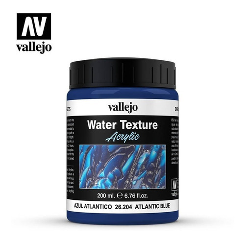 Vallejo Water Texture Azul Atlantico 200ml Rdelhobby Mza