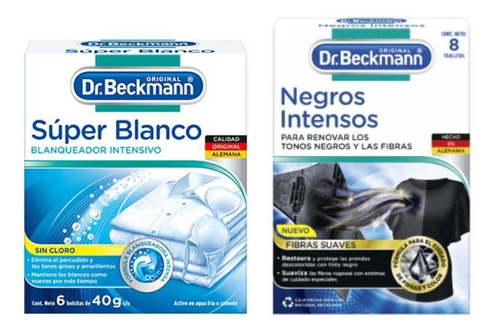 Quitamanchas  Super Blanco + Negros Intensos Dr. Beckmann