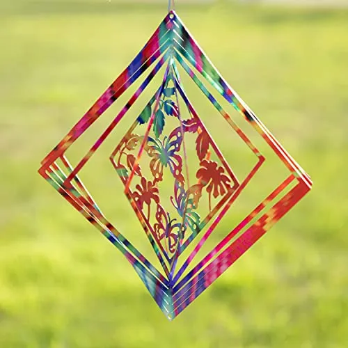 Hilanderos De Viento Cinéticos Dawhud Direct Rainbow Butterf