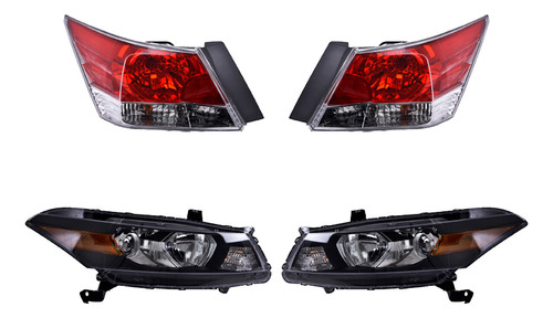 Paq Calaveras Y Faros Honda Accord 2011/2012 Depo