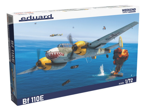 En Stock Avion Aleman 1/72 Messerschmitt Bf-110 Eduard