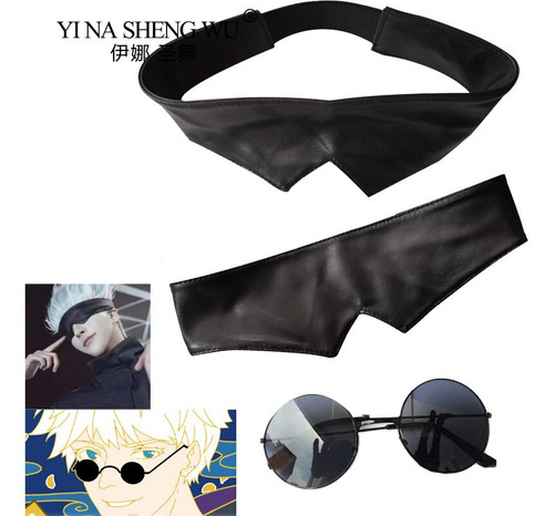 Gafas Gojo Satoru Para Cosplay, Jujutsu, Kaisen, Con Los Ojo