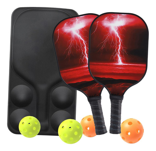 Raquetas De Pickleball Con 2 Raquetas, 4 Bolas De Pickleball