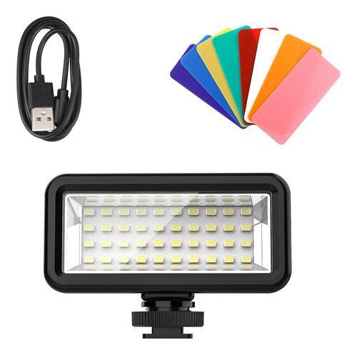 Luz De Relleno Impermeable De Buceo Con 8 Filtros De Color