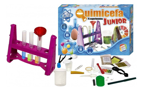 Set Ciencia Para Niños Quimicefa Junior 75 Experimentos