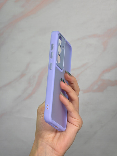 Funda Antigolpes Mate Tipo Space Para Samsung Elegi Modelo Lila S25