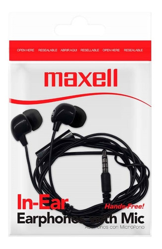 Imagen 3 de 6 de Auriculares Con Micrófono In Ear Maxell In-bax Circuit