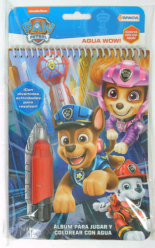 Paw Patrol - Agua Wow - Tapi Art Incluye Lapiz Magico De A 