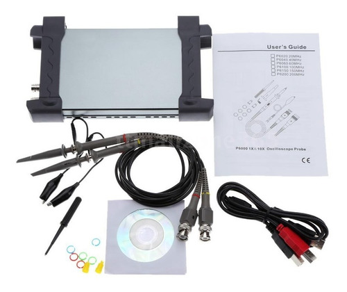 Imagen 2 de 6 de Osciloscopio Hantek 6022be 20mhz, Usb Nuevo