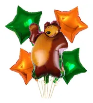 Comprar Globos Oso Kit X 5 Globos Aluminio 