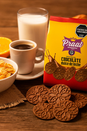 Galletitas Chocolate Y Dulce De Leche Praat Sin Tacc 125g