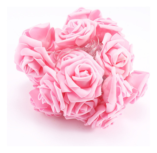 Blanco Y Rosa Roja, 3 M, 20 Luces, [usb Normalmente Iluminad