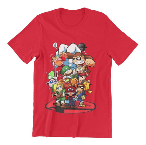 Polera Unisex Mario Bros Super Diddy Kong Algodon Estampado