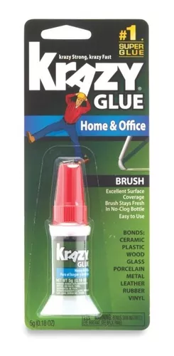Krazy Glue - KG82048SN Pegamento instantáneo para hogar y oficina, 4 tubos  de uso individual de 0.48 g