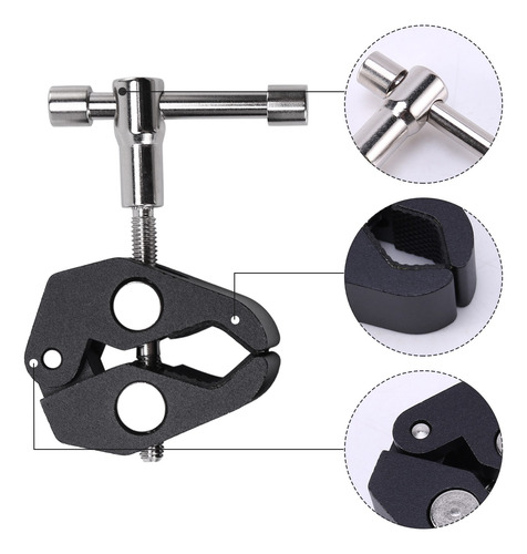 Paquete De 2 Pinzas Super Clamp Crab Para Fotografía Con 1/4