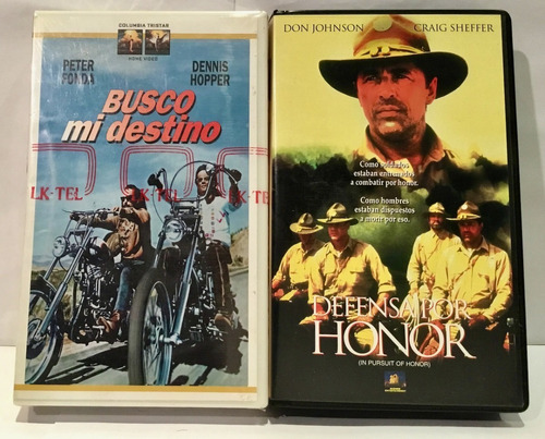 Defensa Por Honor  Busco Mi Destino  2 Vhs Originales 