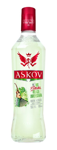 Bebida Askov Remix Vodka Sabor Limão 900ml