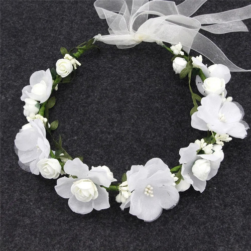 Nuevo Diadema Con Forma De Corona De Flores For Boda,