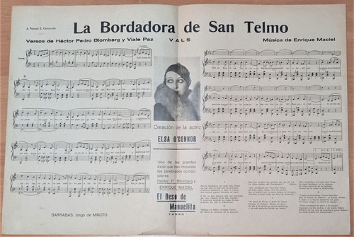 Antigua Partitura Vals Fru Fru. H. Manzi. Lotes X 5 A Elegir