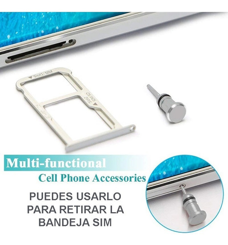 Tapones Antipolvo Celular Protector Dust Plug Tipo C Metal