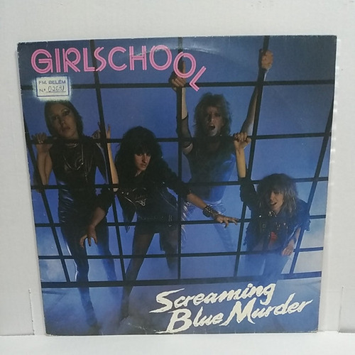 Lp Girlschool - Screaming Blue Murder C/encarte 1982