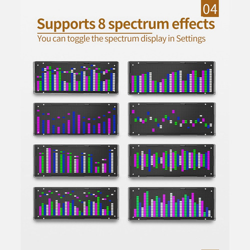 Kit De Bricolage Com Display Led Music Spectrum Display, Ver