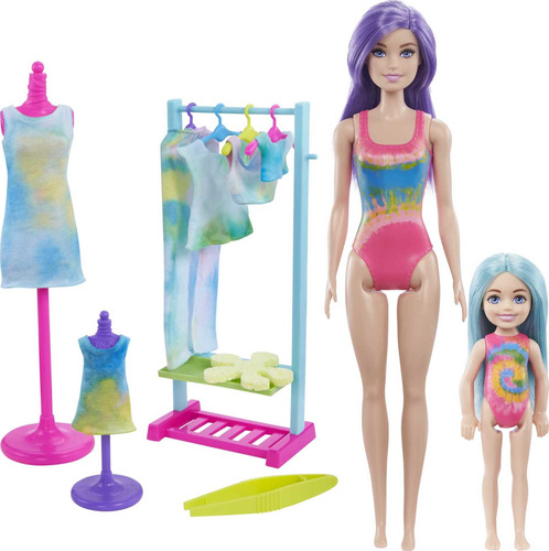 Barbie Color Reveal Tie-dye Fashion Maker Set De Regalo De J