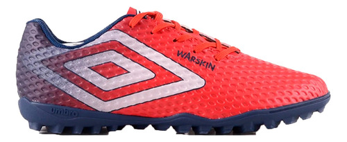 Botin Umbro Futbol Hombre Warkin Tf Rojo-mar-bco Cli