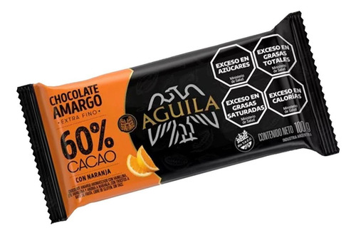 Águila Chocolate 60% Cacao & Naranja 100gr Srj