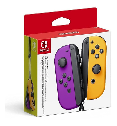 Set Control Joystick Nintendo Switch Joy-con Purpura Naranja