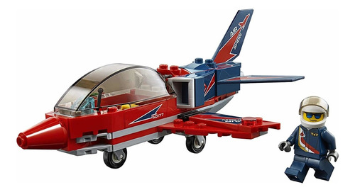 Bloques para armar Lego City Airshow jet 87 piezas  en  caja