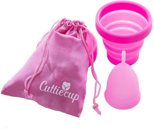 Cuttiecup tamaño A copa menstrual + vaso + bolsita