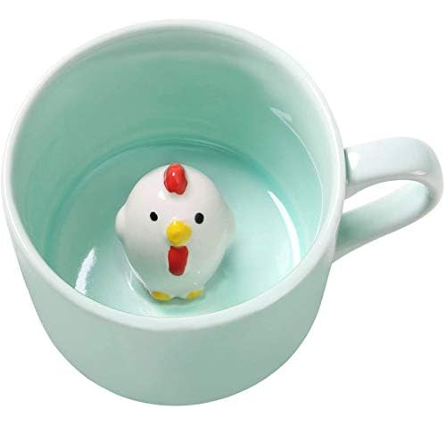 Luckyse Chick Taza De Café 3d Linda Taza De Cerámica Con Dis